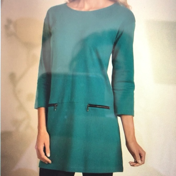 Soft Surroundings Dark Teal Tunic! - Picture 10 of 10